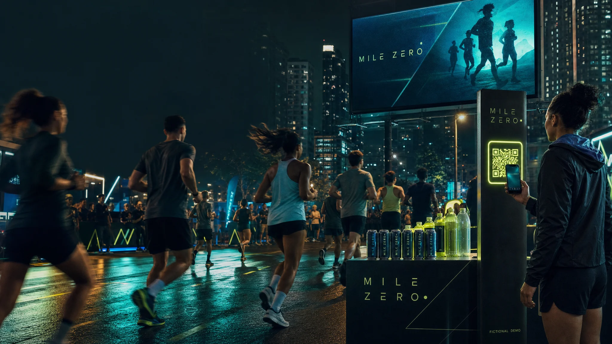 MILE ZERO active hydration experiential activation